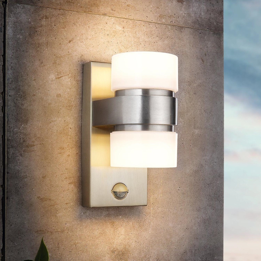 Eglo 6w 96277Applique 2xled Con Atollari Sensore Esterno Da 7Ybgyfv6
