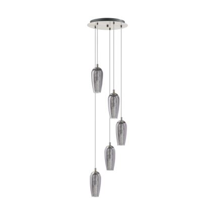 Eglo 96345 - Lampadario LED a sospensione con filo FARSALA 5xG9/2,5W/230V