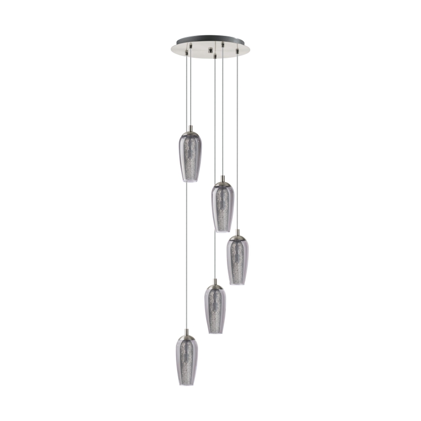 Eglo 96345 - Lampadario LED sospeso a cavo FARSALA 5xG9/2,5W/230V