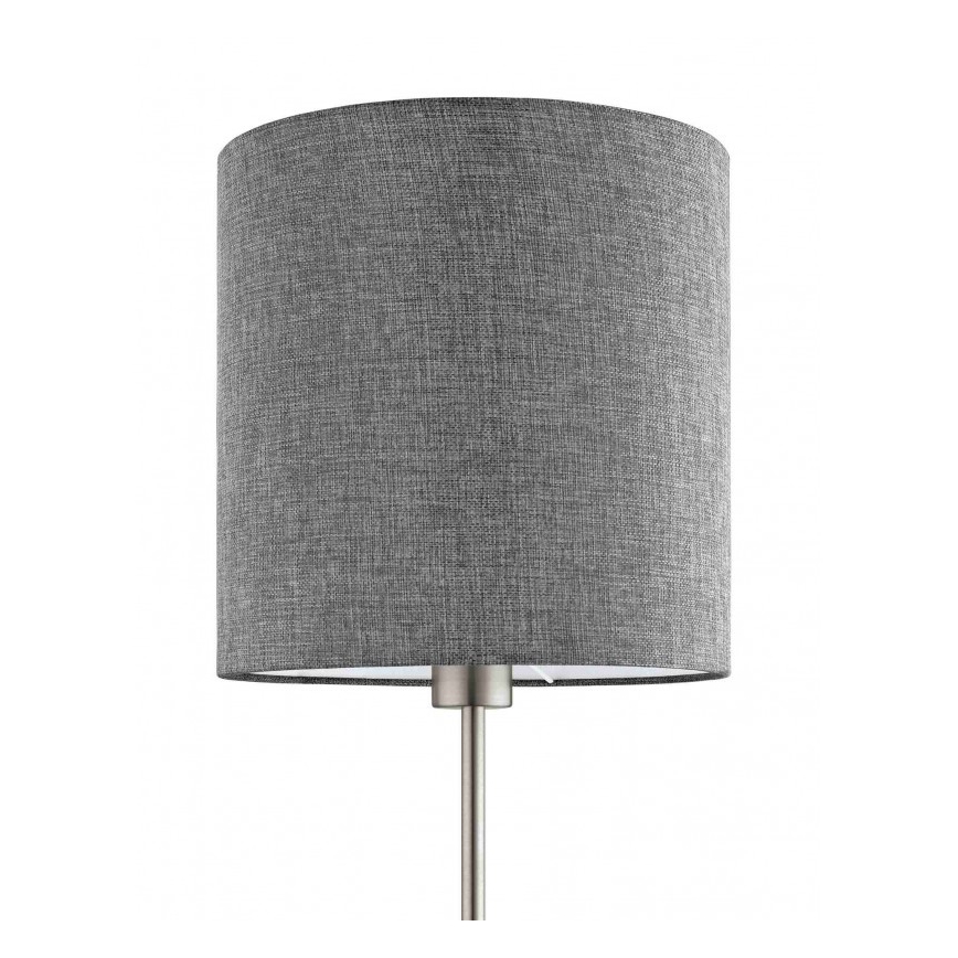 Eglo 96377 - Lampada da terra PASTERI 1xE27/60W/230V Ø 28 cm, grigio
