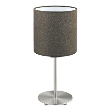 Eglo 96388 - Lampada da tavolo PASTERI 1xE27/60W/230V marrone