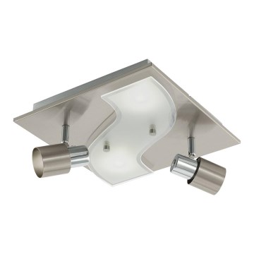 Eglo 96398 - Faretto LED DIRUS 2xGU10/3,3W+2xLED/3,3W