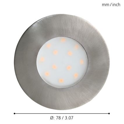 Eglo - Lampada da incasso da esterno LED LED/4,9W IP44