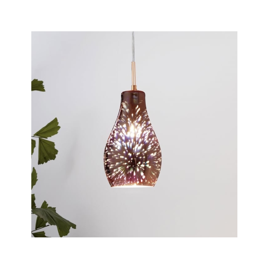 Eglo 96429 - Lampada a sospensione ALVAREDO 1xE14/40W/230V rame