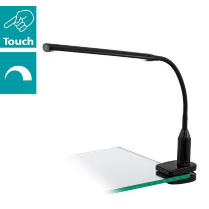 Eglo - Lampada con morsetto LED LED/4,5W/230V nera