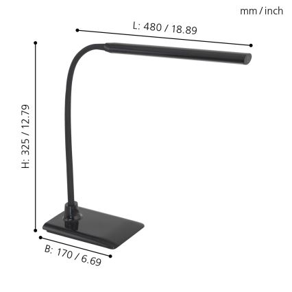 Eglo - Lampada da tavolo LED dimmerabile LED/4,5W/230V