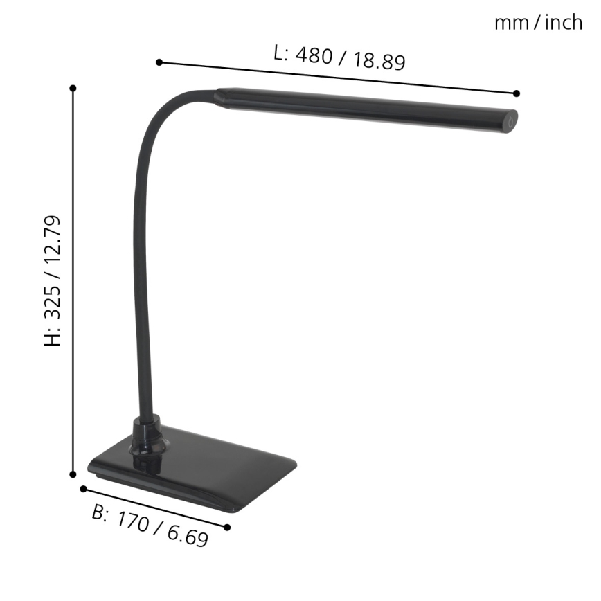 Eglo - Lampada da tavolo LED dimmerabile LED/4,5W/230V