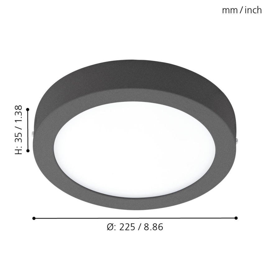 Eglo 96492 - Plafoniera da esterno a LED ARGOLIS LED/16,5W/230V IP44