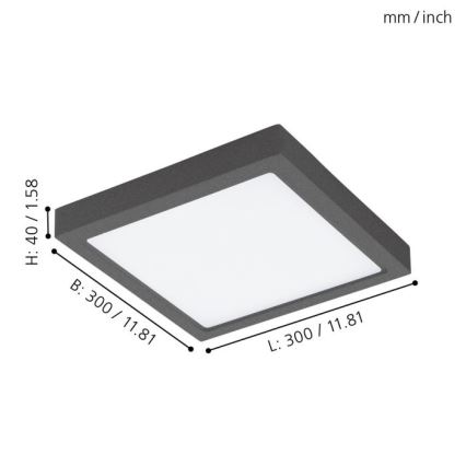 Eglo - Plafoniera LED da esterno LED/22W