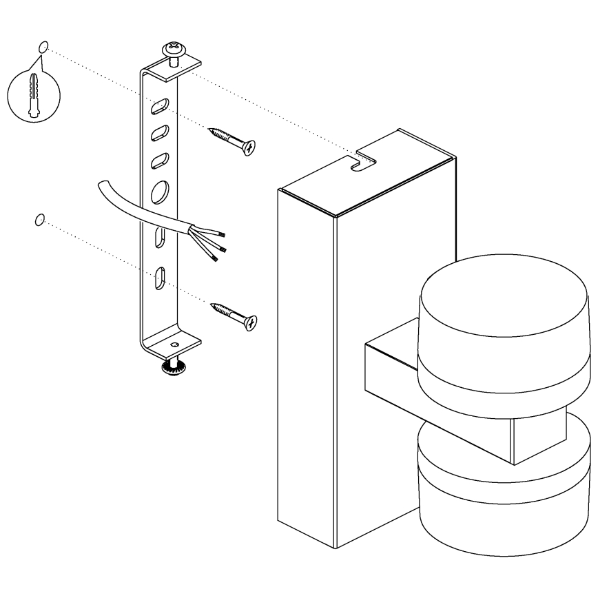 Eglo -LED Applique da bagno dimmerabile 2xLED/7,2W/ IP44