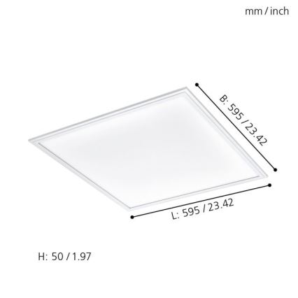 Eglo - LED RGBW Lampada dimmerabile SALOBRENA-C LED/30,5W/230V + telecomando
