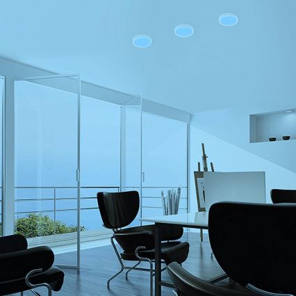 Eglo - Plafoniera LED RGBW dimmerabile FUEVA-C LED/15,6W/230V Bluetooth Ø 22,5 cm