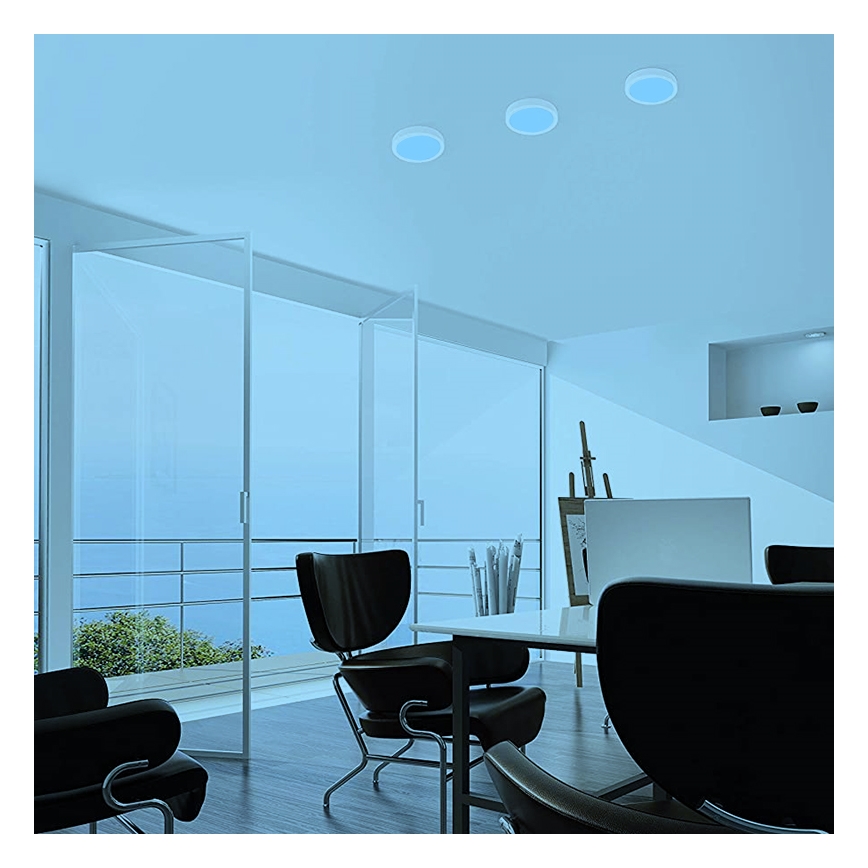 Eglo - Plafoniera LED RGBW dimmerabile FUEVA-C LED/15,6W/230V Bluetooth Ø 22,5 cm