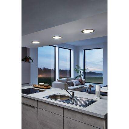 Eglo - LED RGB Lampada da incasso dimmerabile FUEVA-C LED/15,6W/230V Ø 22,5 cm