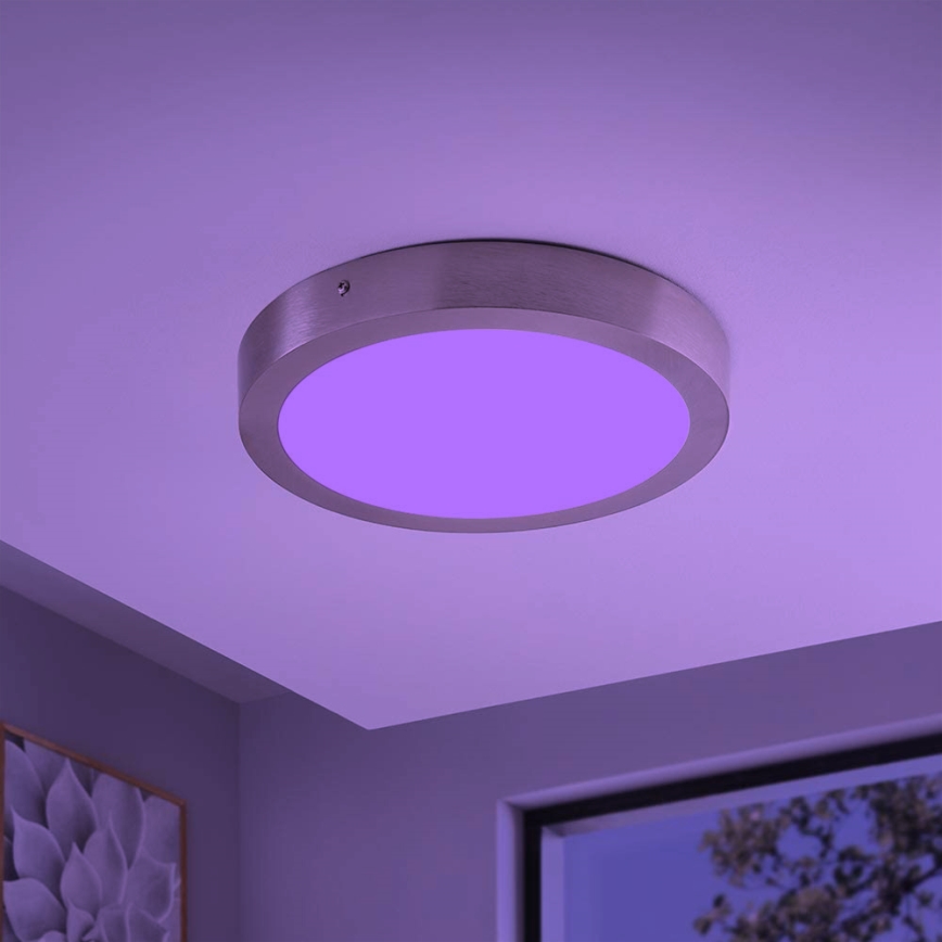 Eglo - Plafoniera LED RGBW dimmerabile FUEVA-C LED/21W/230V con Bluetooth, Ø 30 cm
