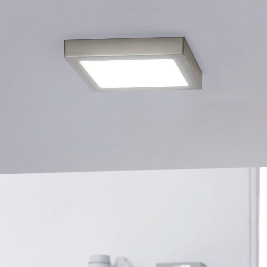 Eglo - Plafoniera LED RGBW dimmerabile FUEVA-C LED/15,6W/230V Bluetooth 22,5x22,5 cm