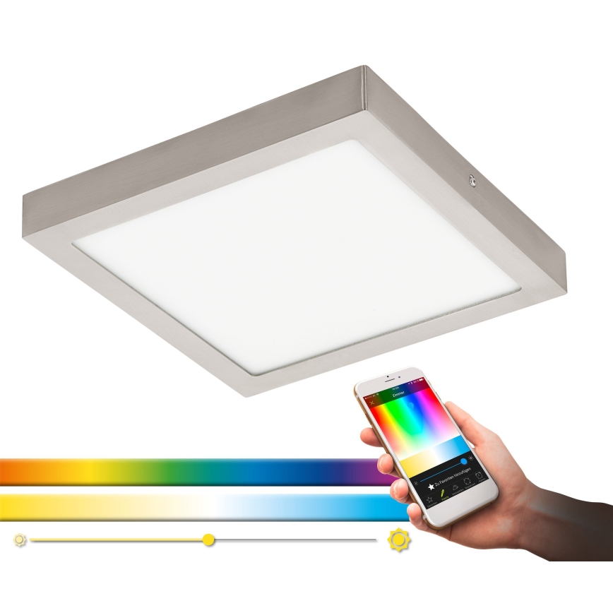 Eglo - Plafoniera LED RGBW dimmerabile FUEVA-C LED/21W/230V 30x30 cm