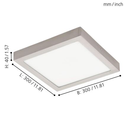 Eglo - Plafoniera LED RGBW dimmerabile FUEVA-C LED/21W/230V