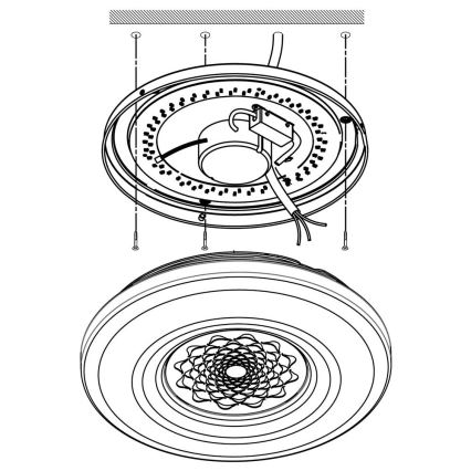 Eglo - Applique/Plafoniera LED dimmerabile CAPASSO-C LED/17W/230V