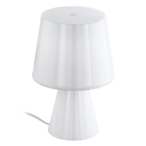 Eglo 96907 - Lampada da tavolo MONTALBO 1xE14/40W/230V bianco