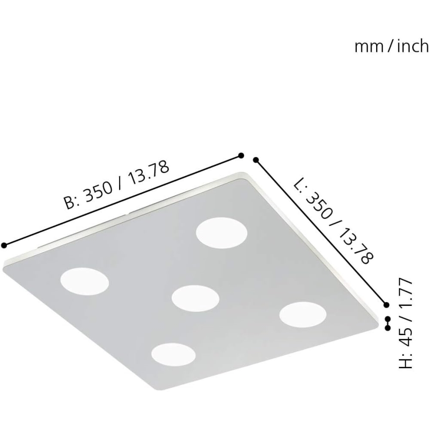 Eglo - Plafoniera LED 5xLED/4,5W/230V