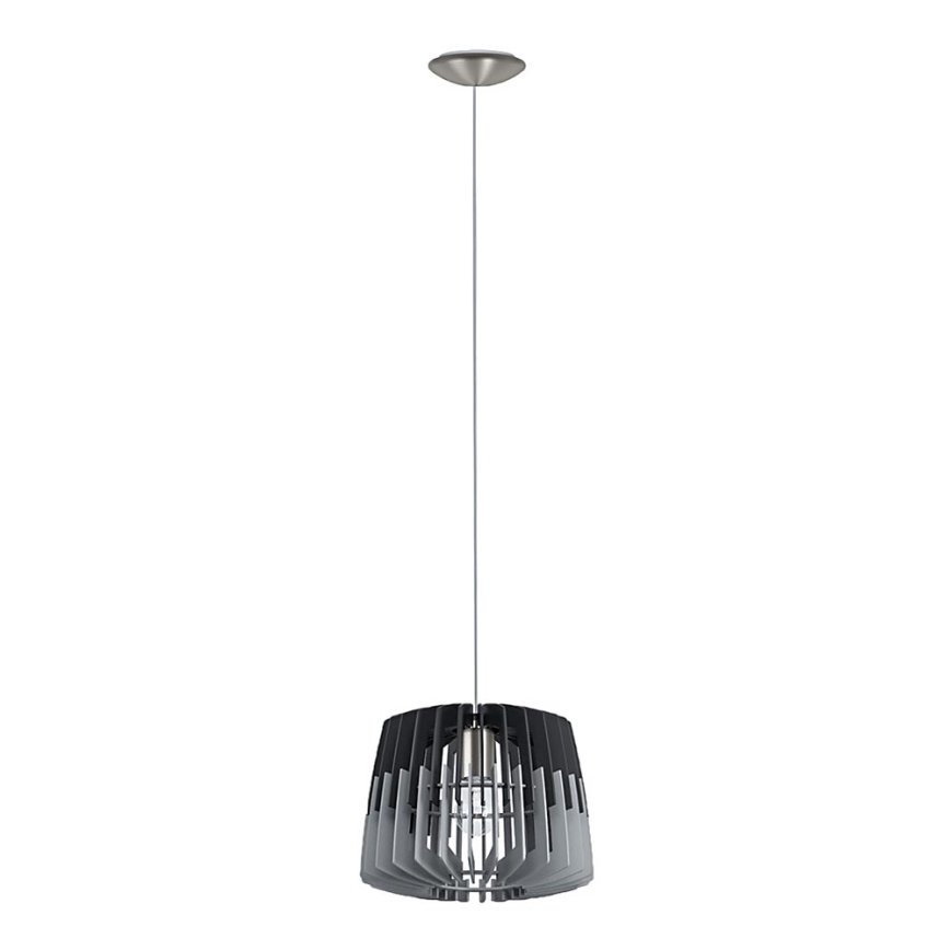 Eglo 96955 - Lampadario a sospensione con filo ARTANA 1xE27/60W/230V grigio/nero 300mm