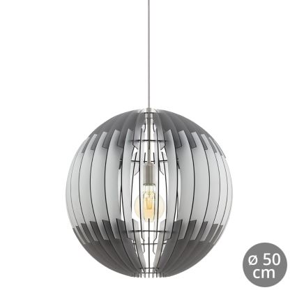 Eglo 96973 - Lampadario a sospensione con filo OLMERO 1xE27/60W/230V