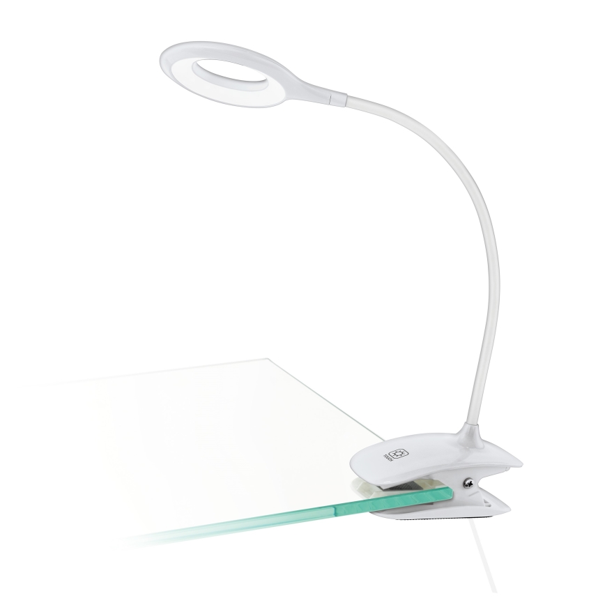 Eglo - Lampada LED dimmerabile con clip 1xLED/3W/230V 500 mAh bianco