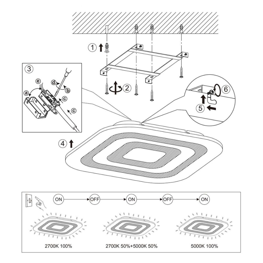 Eglo 97086 - LED Stropní svítidlo REDUCTA 1 1xLED/30W/230V stmívatelné