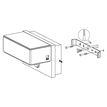 Eglo - Applique a LED  da esterno con sensore 2xLED/5,6W/230V