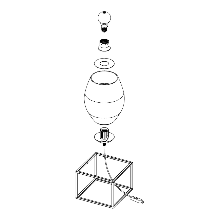 Eglo - Lampada da tavolo 1xE27/40W/230V
