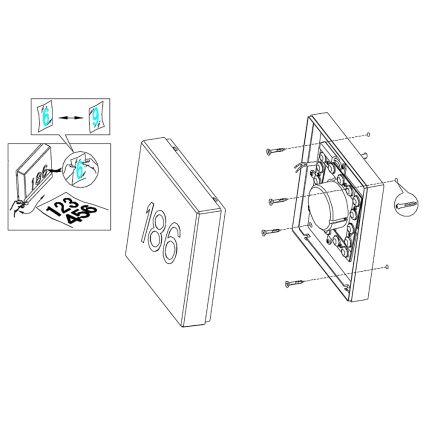 Eglo - Applique a LED da esterno TORAZZA-C LED/14W/230V