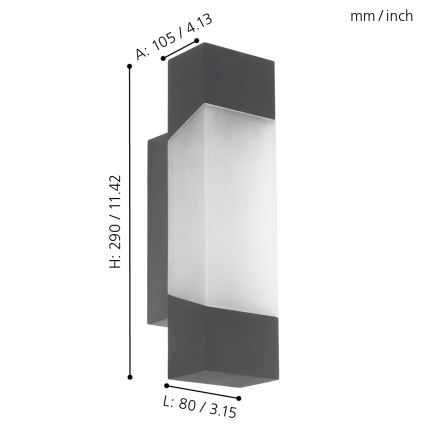 Eglo - Applique a LED da esterno LED/4,8W/230V