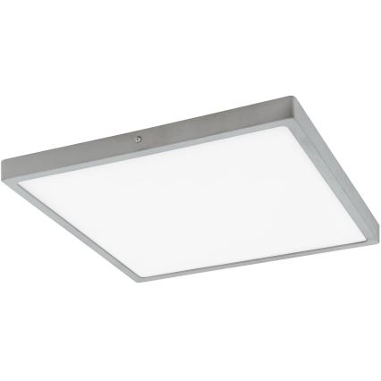 Eglo - Plafoniera LED 1xLED/25W/230V argento squadrato