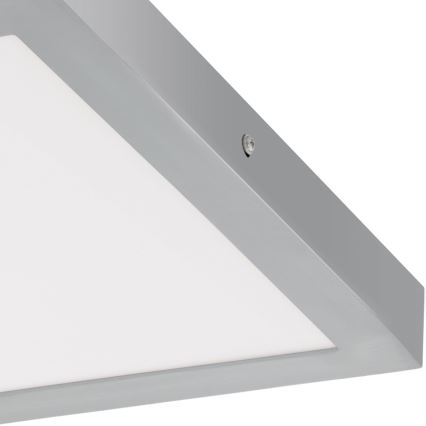 Eglo - Plafoniera LED 1xLED/25W/230V argento squadrato