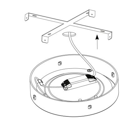 Eglo - Plafoniera LED dimmerabile 1xLED/25W/230V 3000K diam. 50 cm