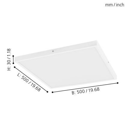 Eglo - Plafoniera LED dimmerabile 1xLED/25W/230V