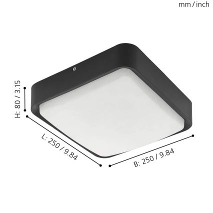 Eglo - Plafoniera LED PIOVE-C LED/14,6W/230V