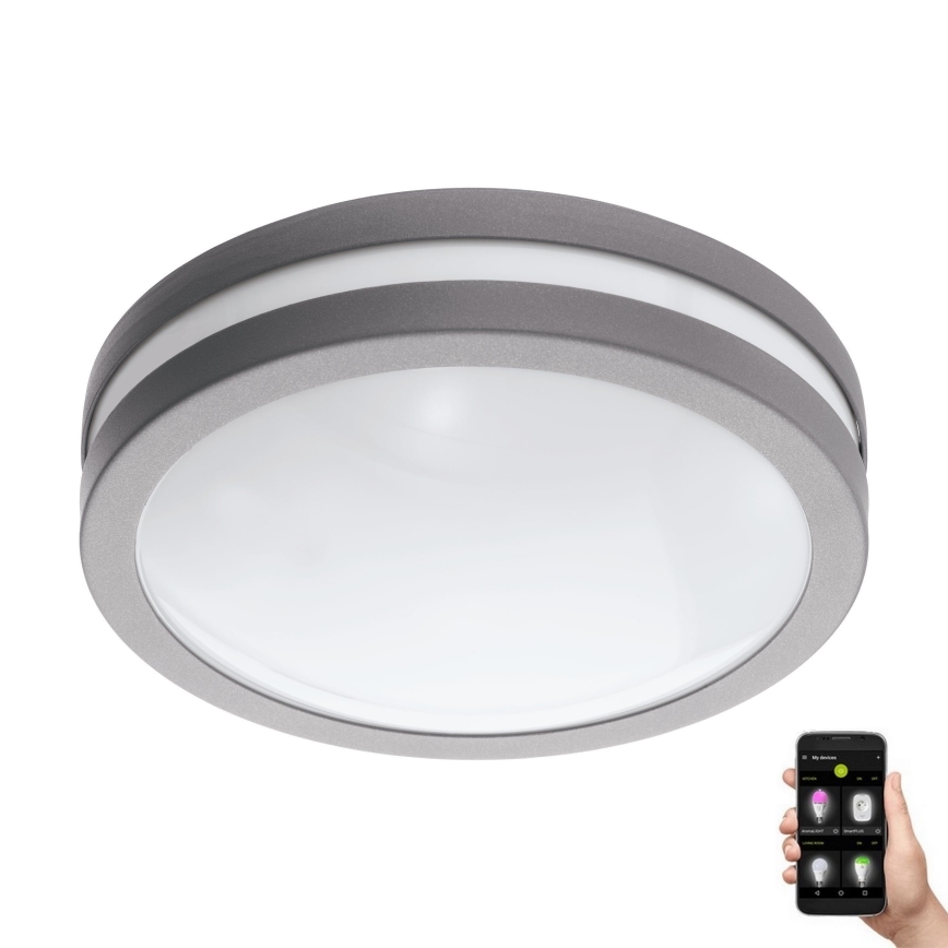 Eglo 97299 - Lampada da bagno dimmerabile LOCANA-C LED/14W, argento, IP44