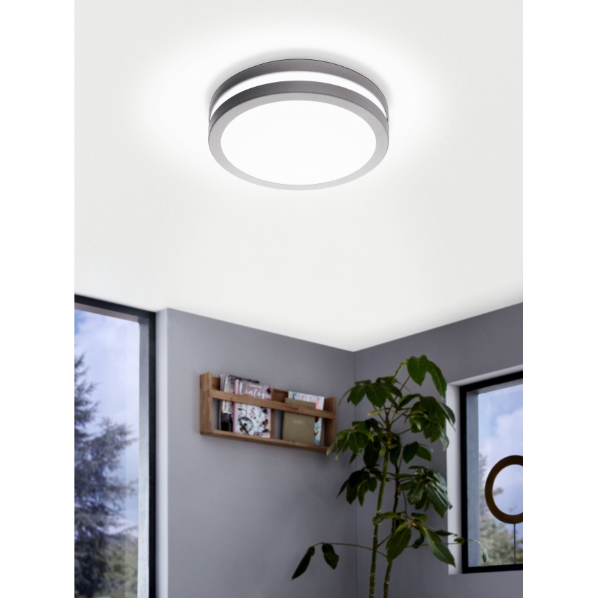 Eglo 97299 - Lampada da bagno dimmerabile LOCANA-C LED/14W, argento, IP44