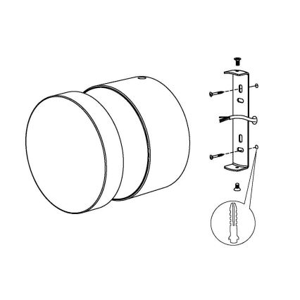 Eglo - Applique da esterno LED/11W/230V nero IP44