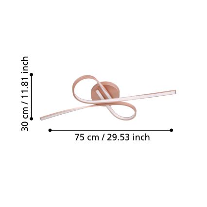 Eglo - Lampadario LED fisso 2xLED/11W/230V