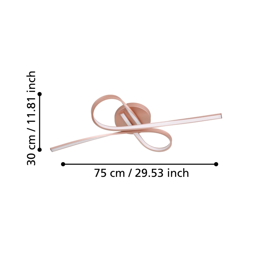 Eglo - Lampadario LED fisso 2xLED/11W/230V