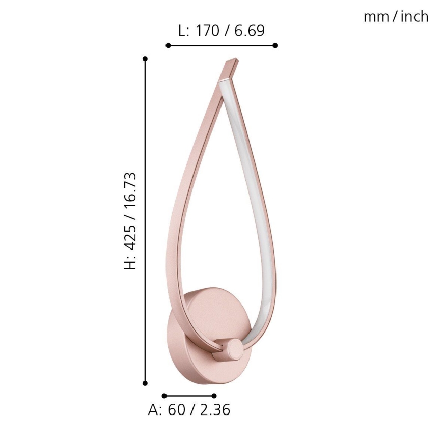 Eglo - Lampada da parete a LED/11W/230V