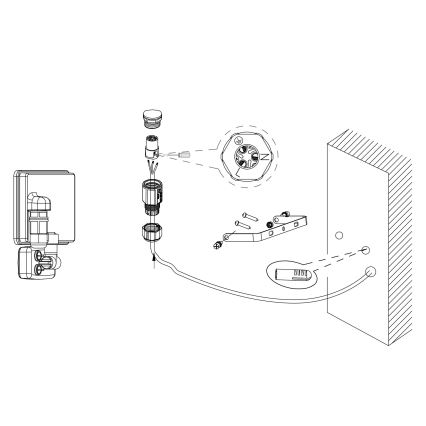 Eglo - Riflettore a LED con sensore LED/30W/230V