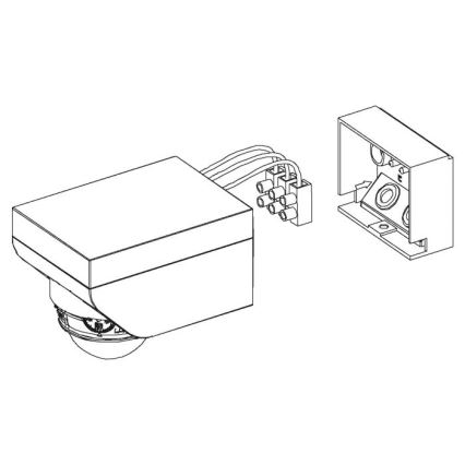 Eglo - Sensore di movimento da esterno 12 m bianco IP44