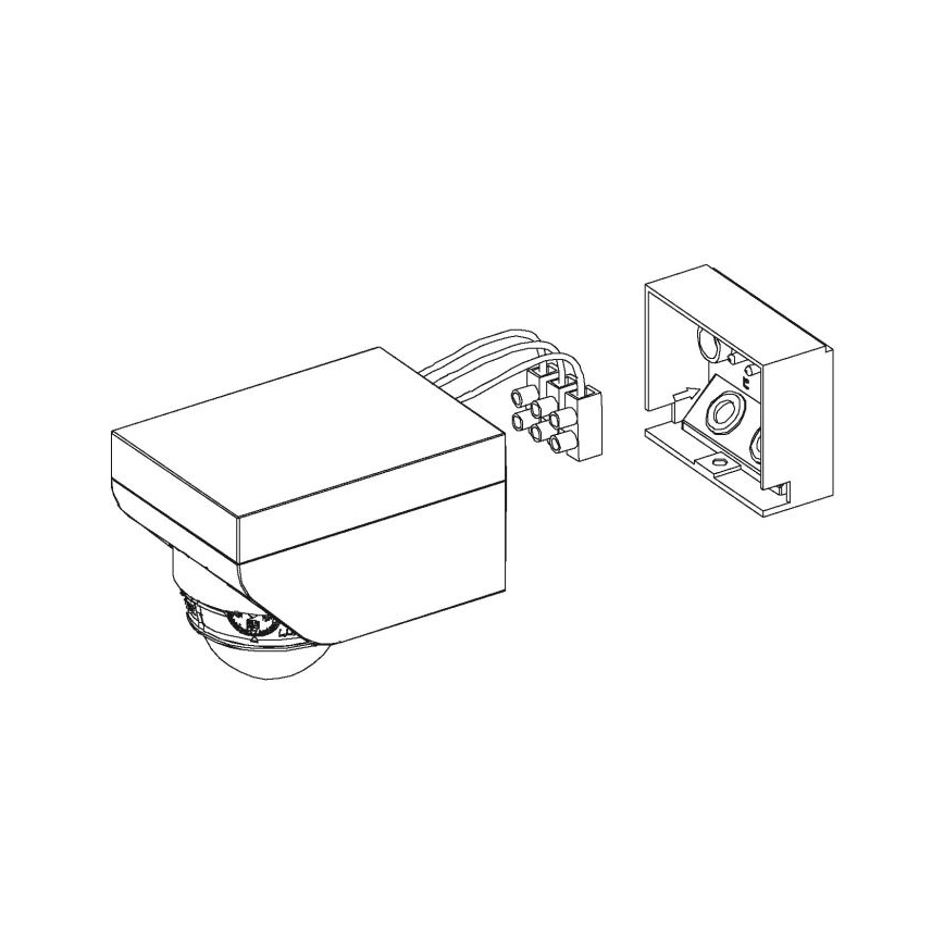 Eglo - Sensore di movimento da esterno 12 m bianco IP44