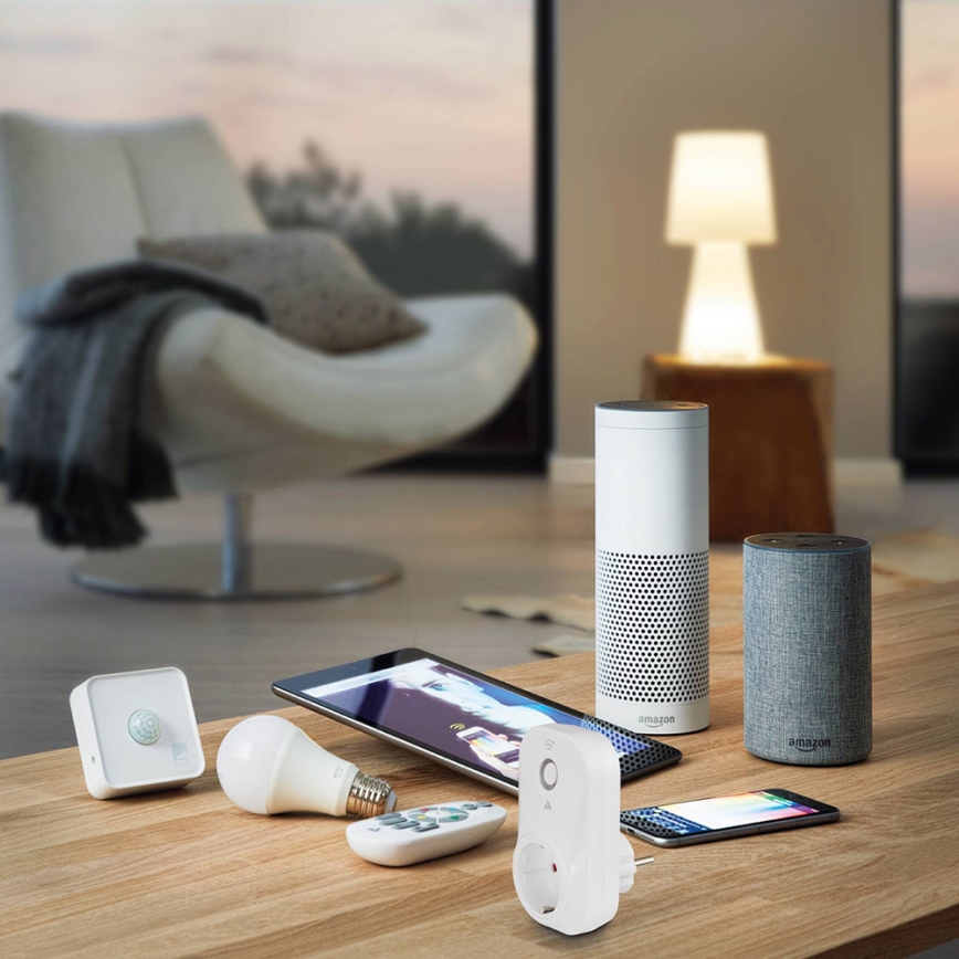 Eglo - Sensore di movimento e crepuscolare per esterni CONNECT SENSOR 12 m 3xAA bianco IP44