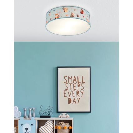 Eglo - Plafoniera per bambini 2xE27/40W/230V