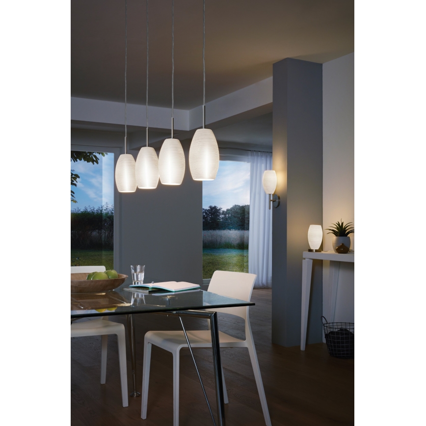Eglo - Lampadario a sospensione con filo 4xE27/40W/230V